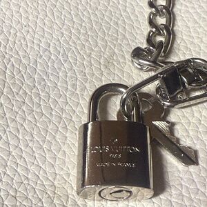 Louis Vuitton Shiny Silver Padlock Charm #316 OPEN TO OFFERS!